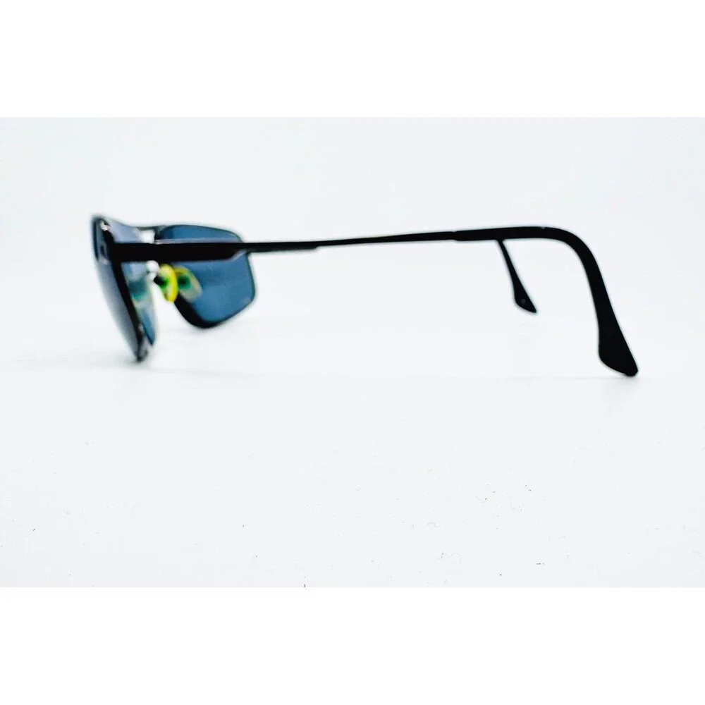 Unbranded Sunglasses Frames Mens Black Metal Double Bridge Rectangle 62-15